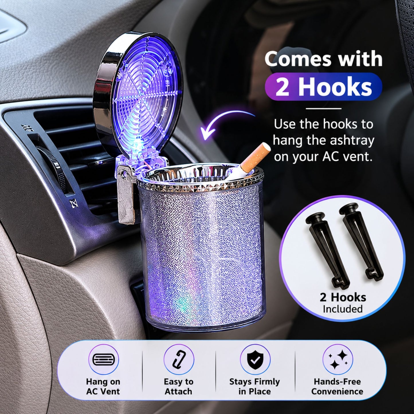 Car Ashtray With Lid 