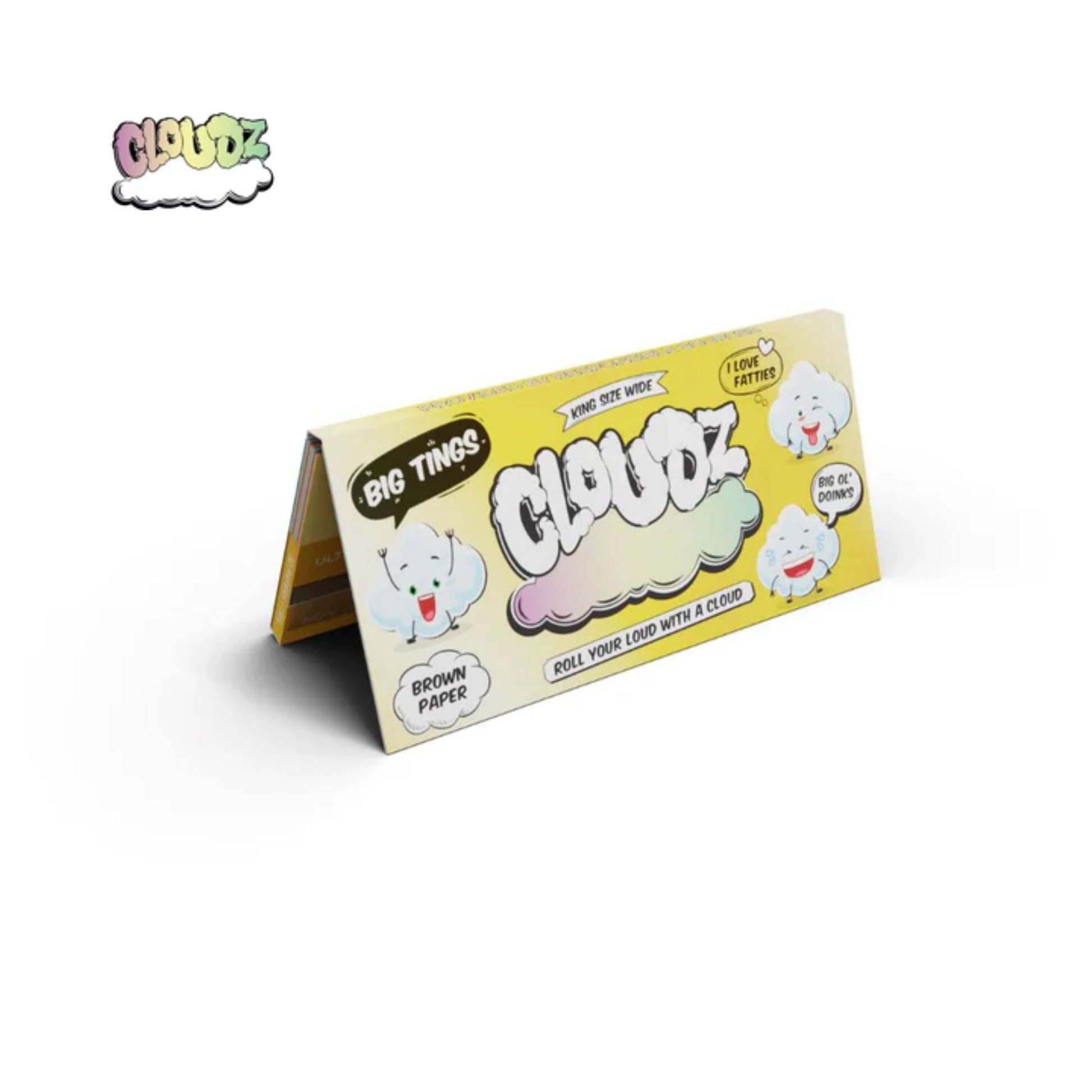 CLOUDZ Extra Wide Rolling Paper With Tips Brown HighJack India
