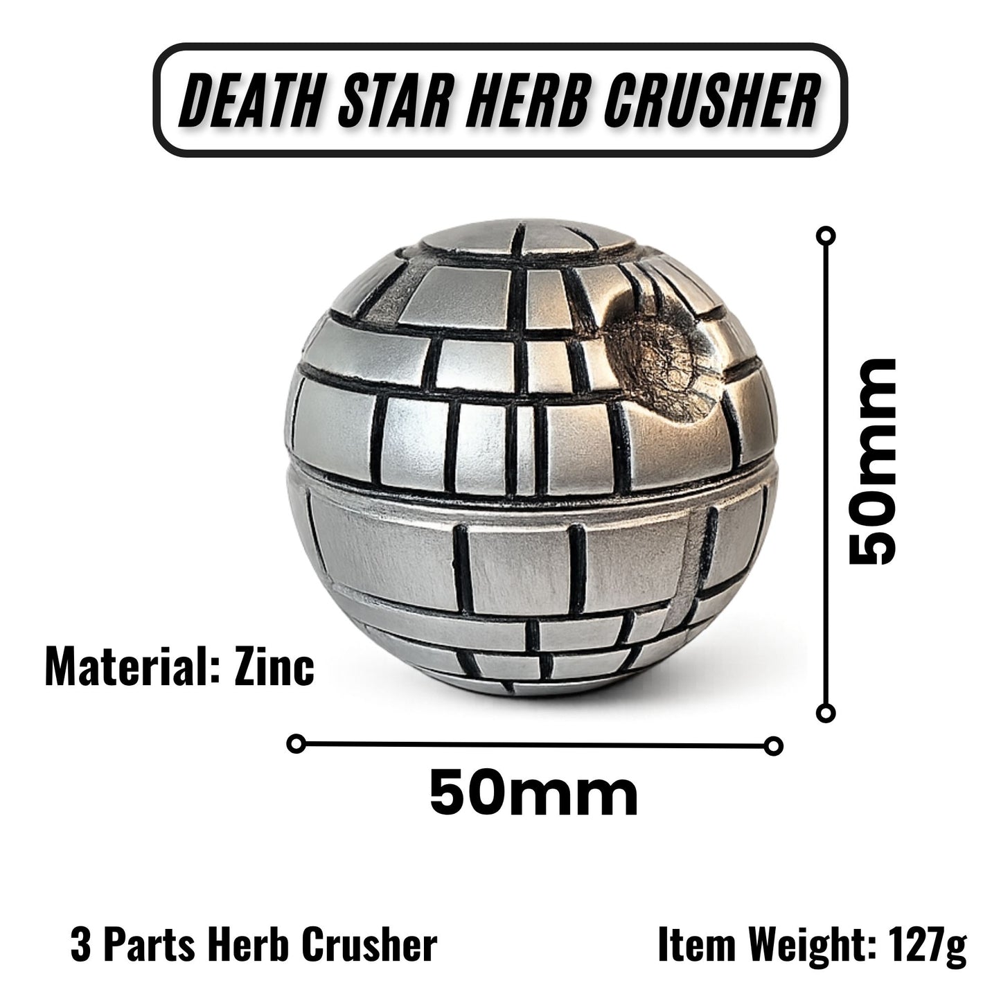 Death Star Small Crusher  - Dimensions
