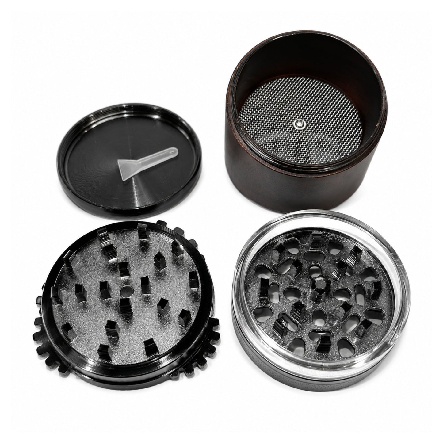 4 Part Wooden Herb Grinder 