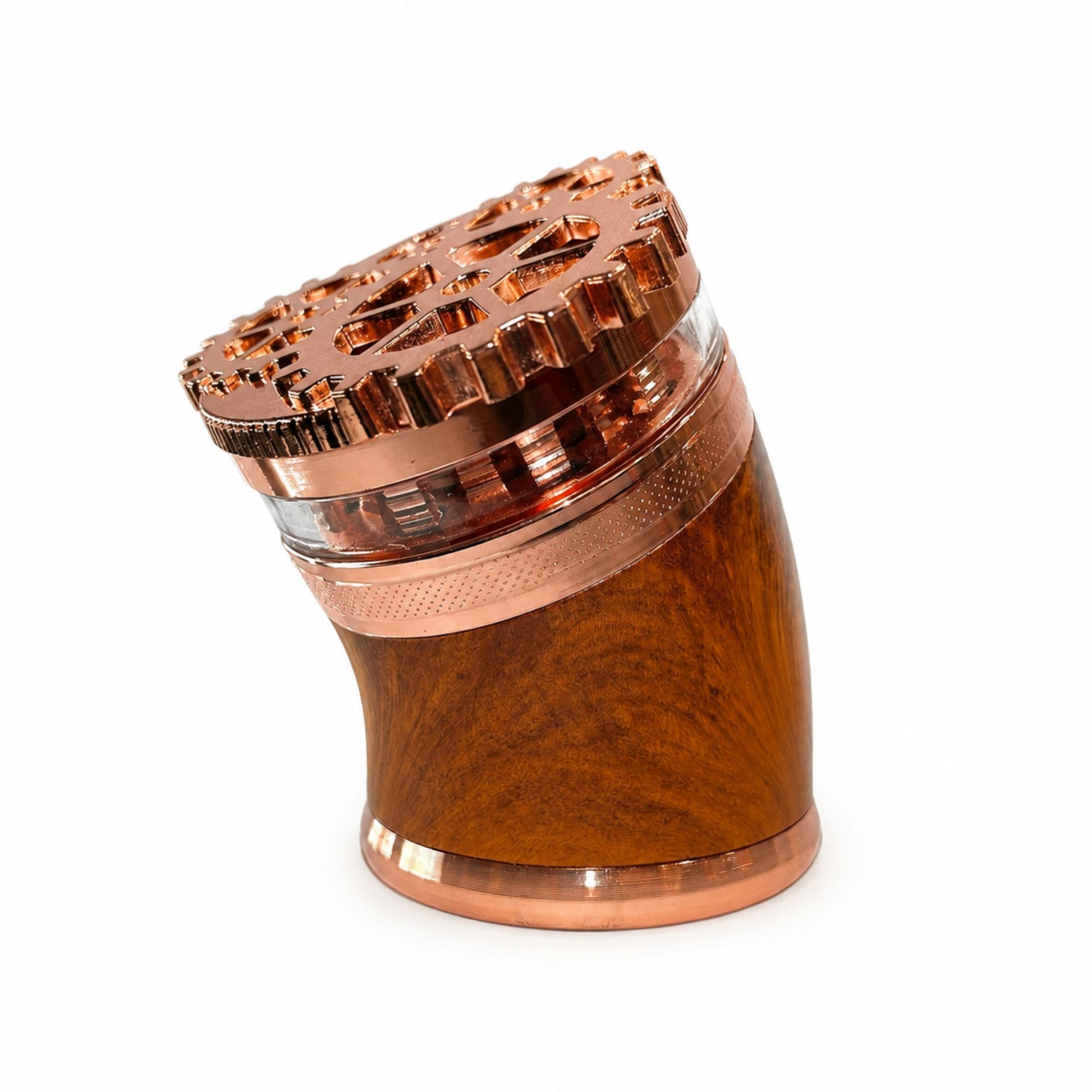 4 Piece Wooden Crusher- Copper
