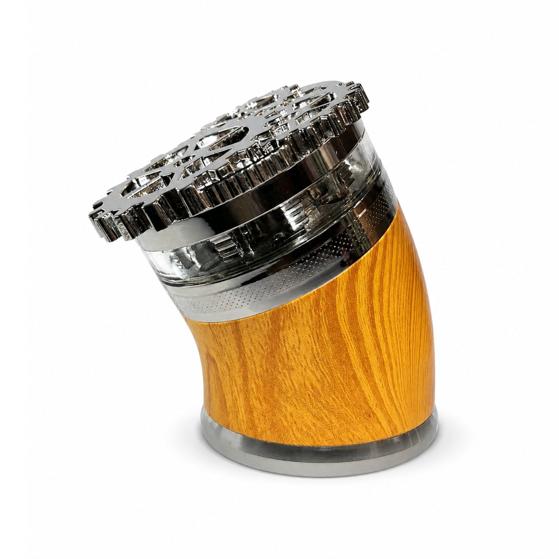 Wooden Grinder- Silver 