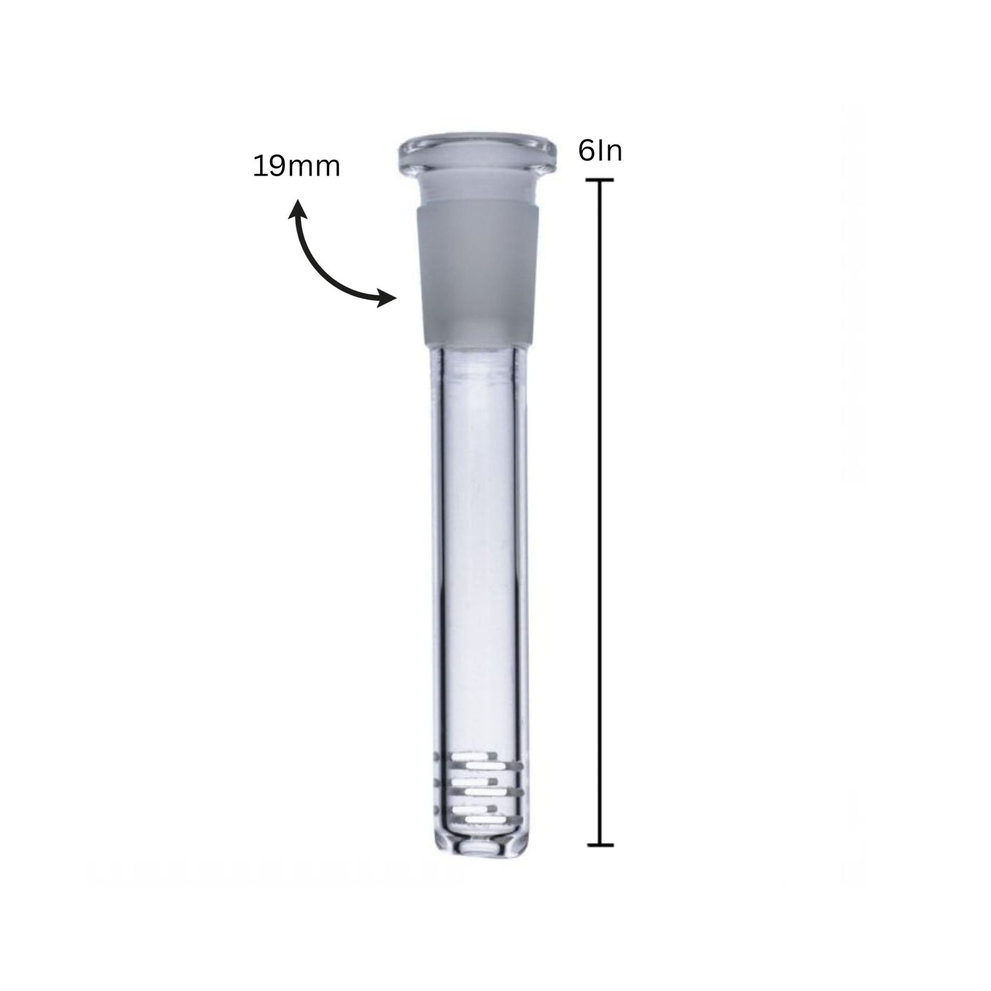 Slit-Cut Diffused Downstem - 19mm to 14mm