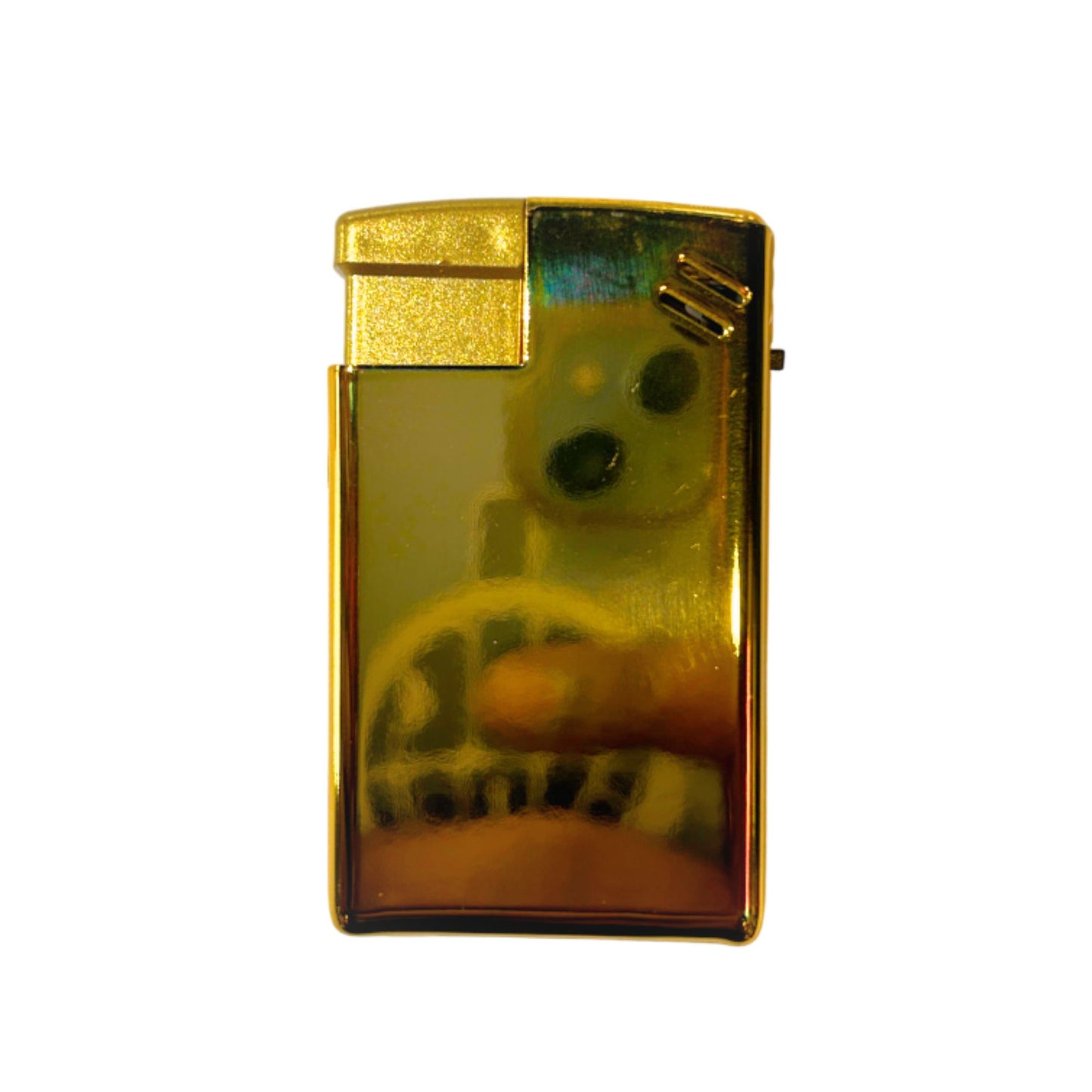 Gold Windproof Lighter - Back View 