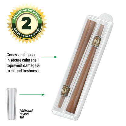 Hemper Pre-Rolled Hemp Cones With Glass Tips