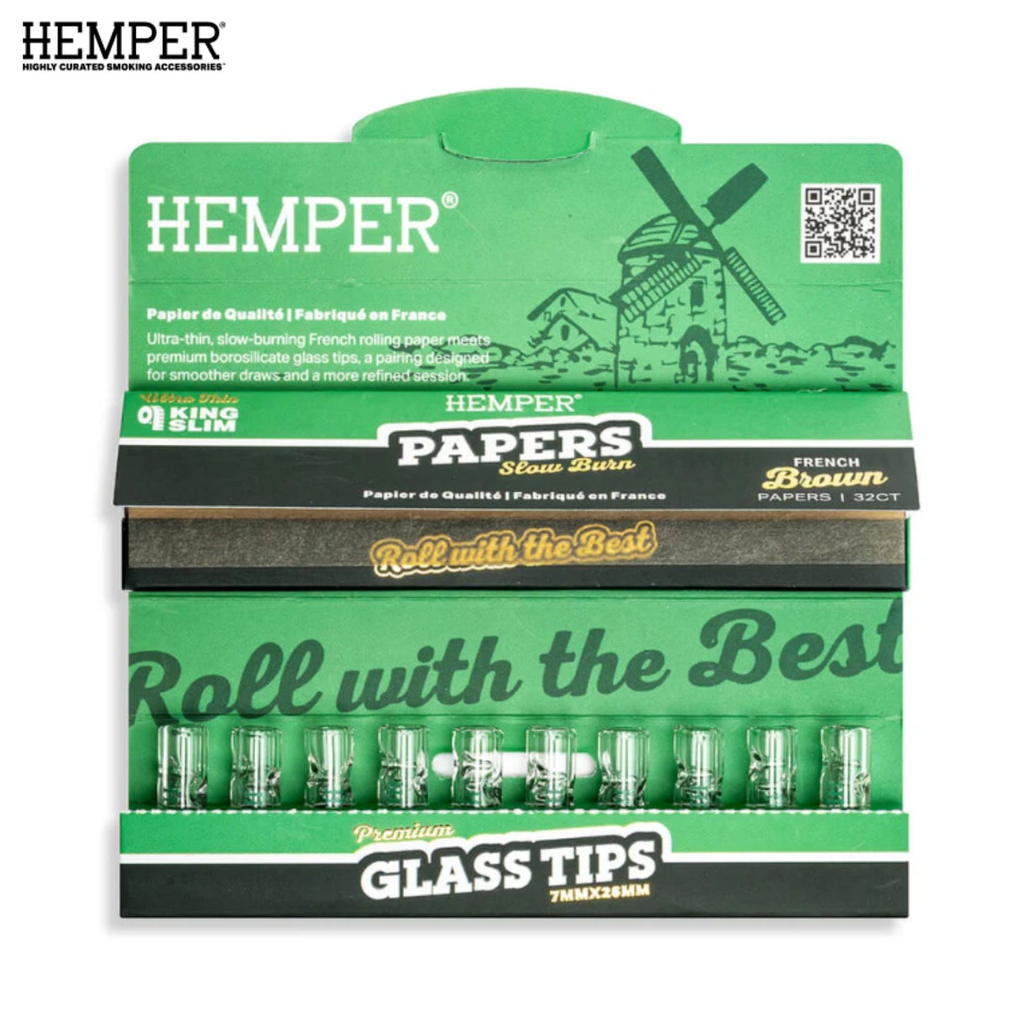 Hemper Rolling Paper Booklet With 7mm Tips
