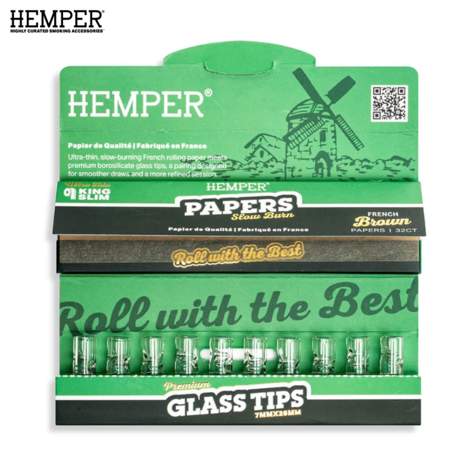 Hemper Rolling Paper Booklet With 7mm Tips