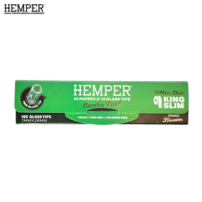 Hemper Rolling Paper With Glass Tips 