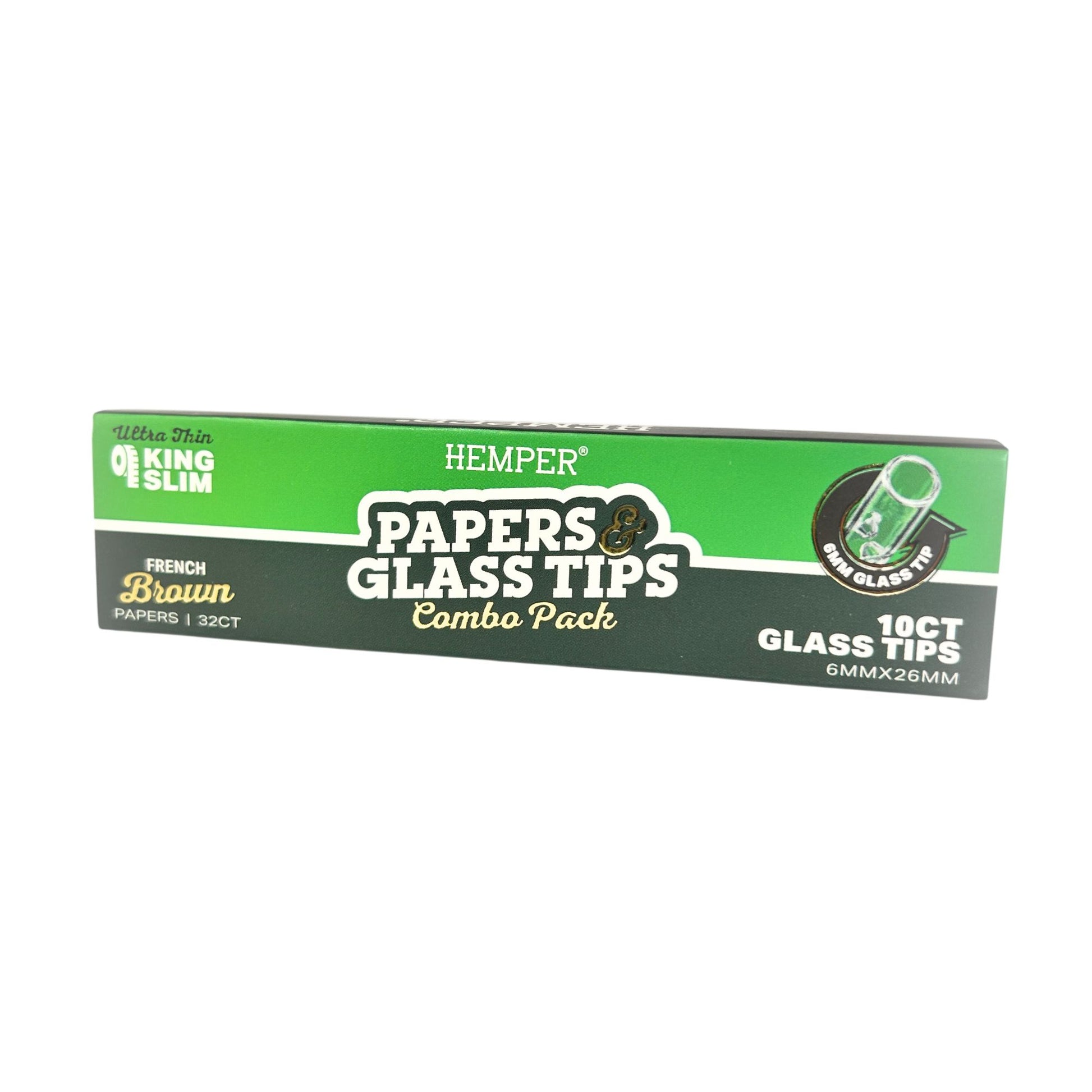 Hemper Rolling Papers With Glass Tips