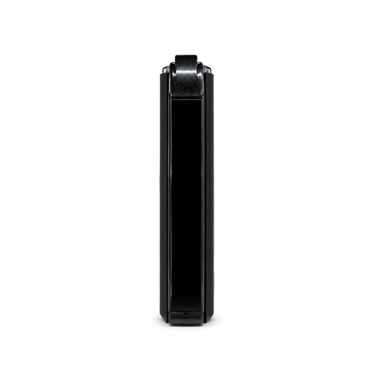 Black Refillable Matt Lighter - Side View 