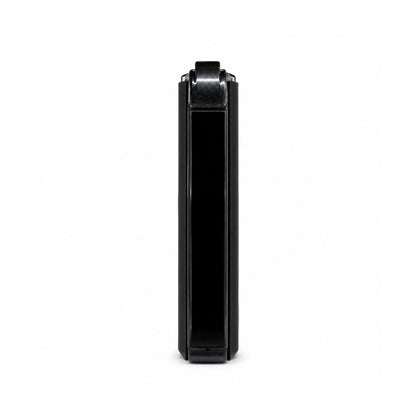 Black Refillable Matt Lighter - Side View 