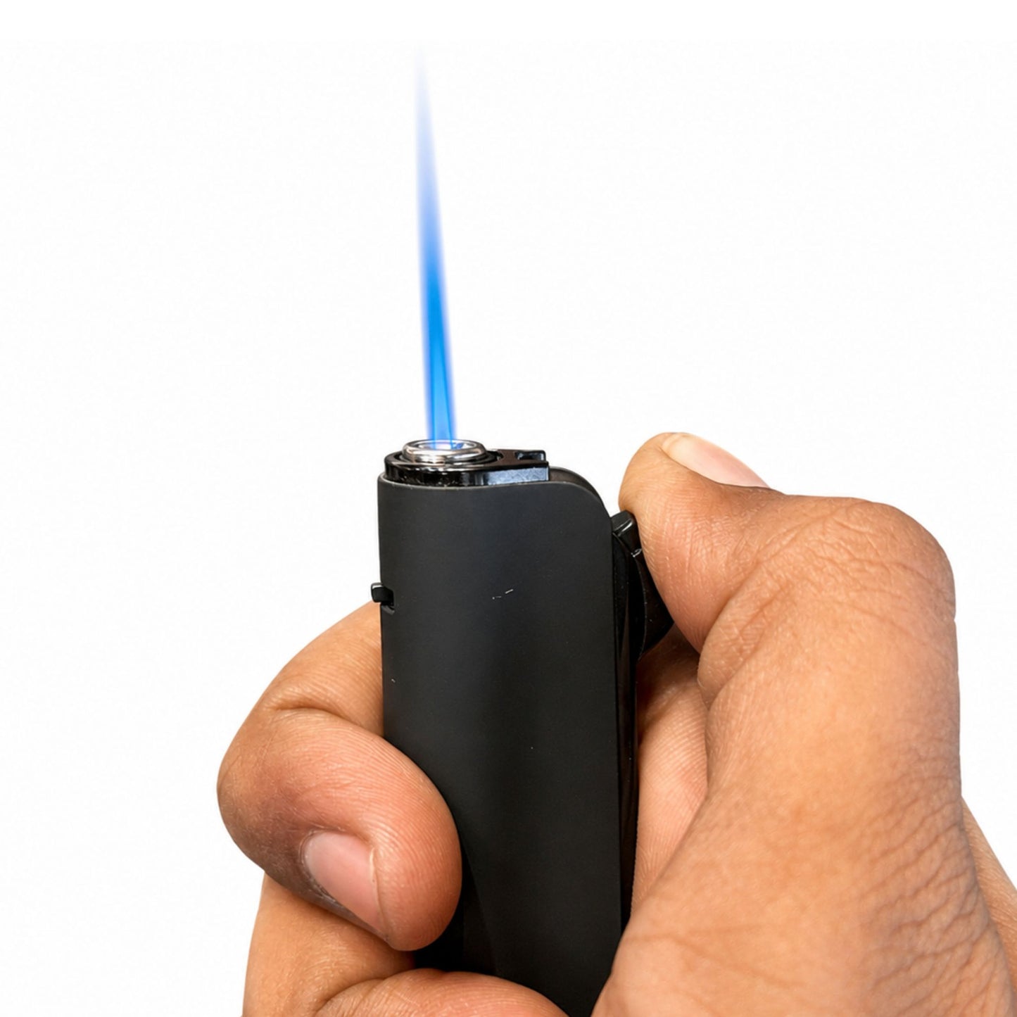 Black Matt Lighter - Jet Flame