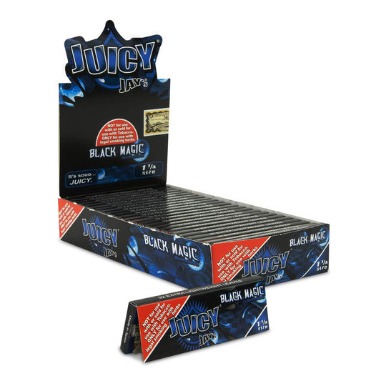 JUICY JAY'S Black Magic Flavoured Rolling Paper 1 1/4 Size Box