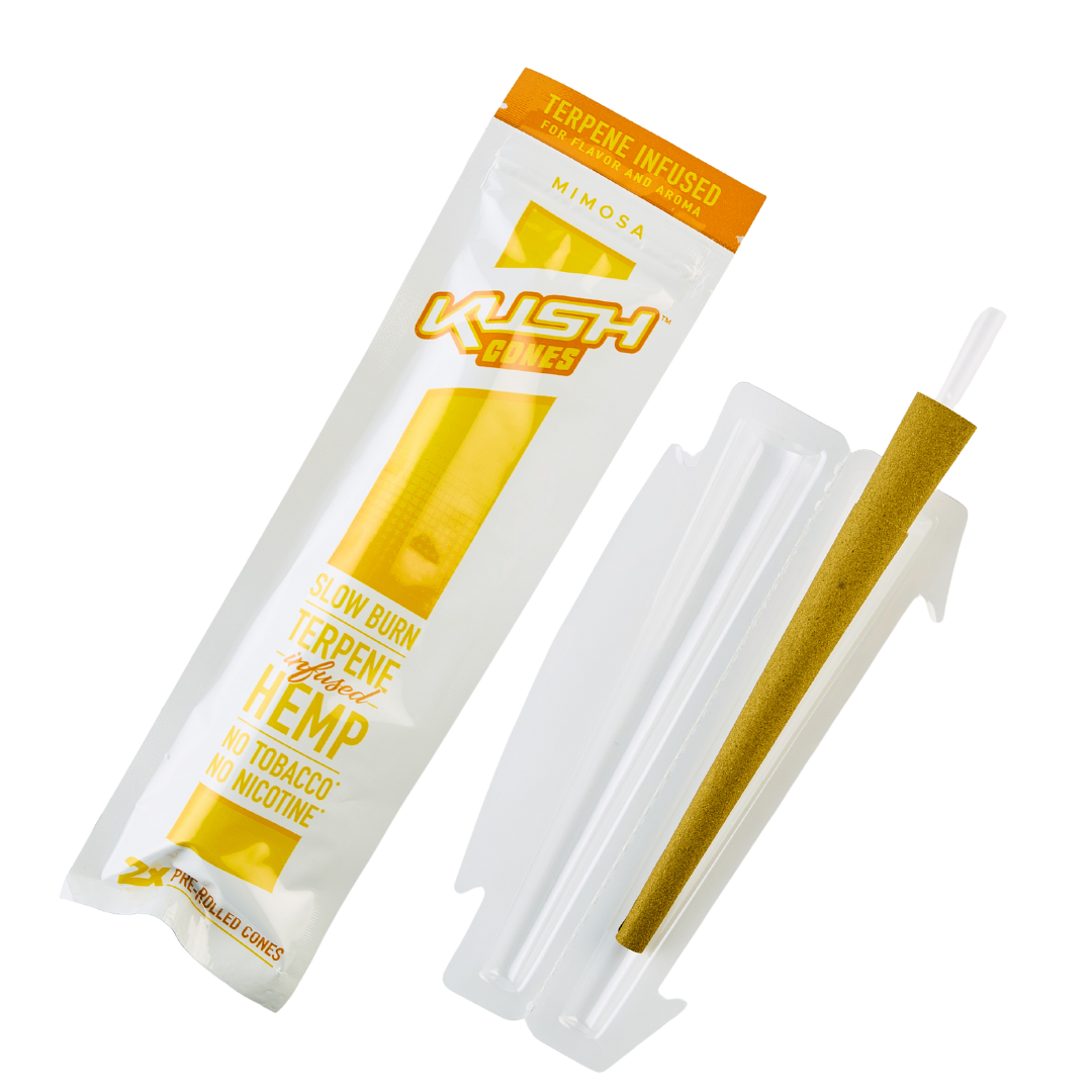 KUSH Terpene Infused Pre-Rolled Conical wraps