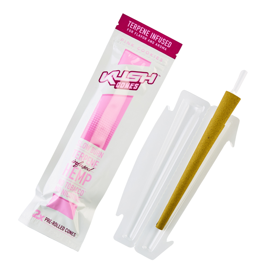 KUSH Terpene Infused Pre-Rolled Conical wraps