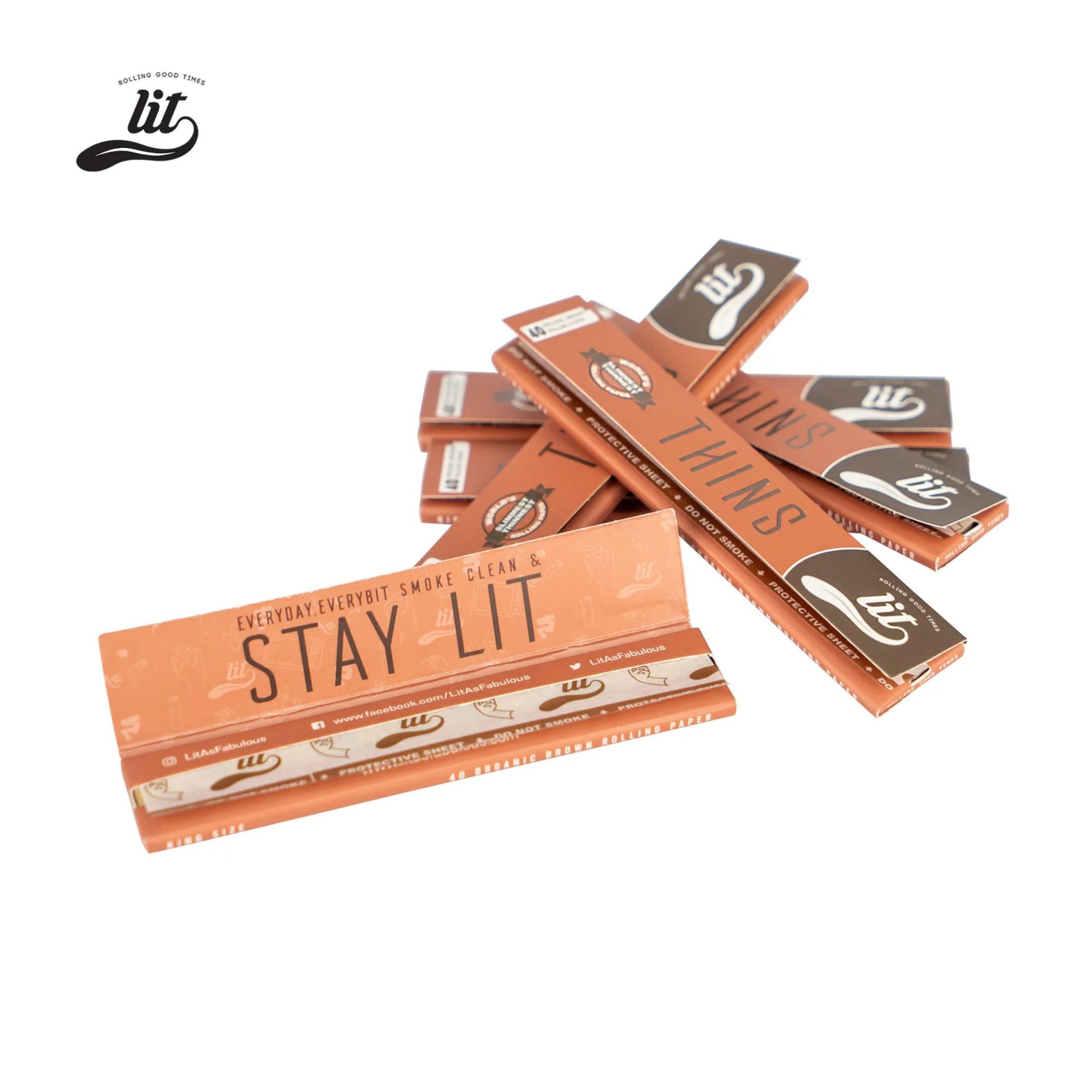 Lit Organic Slim Rolling paper