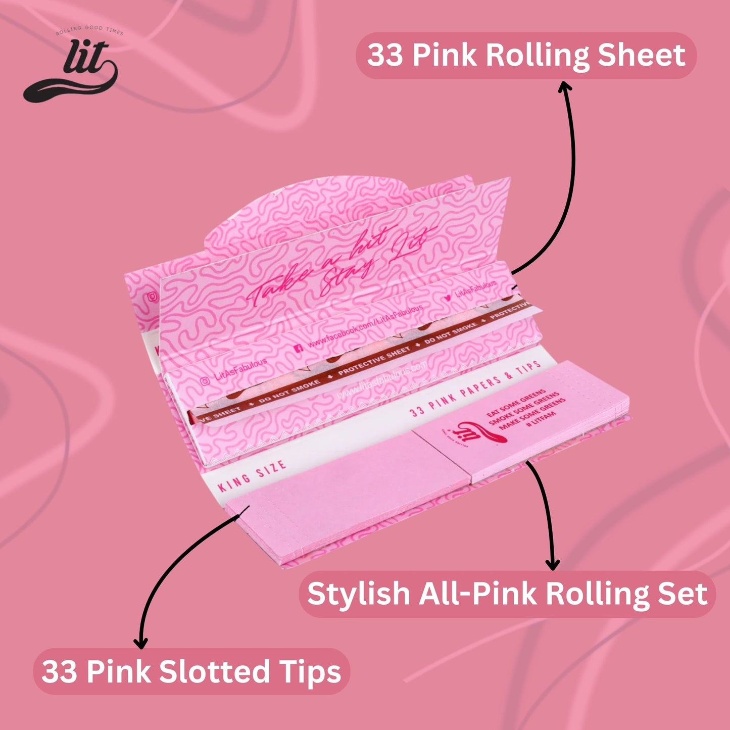 Lit Rolling Paper Booklet