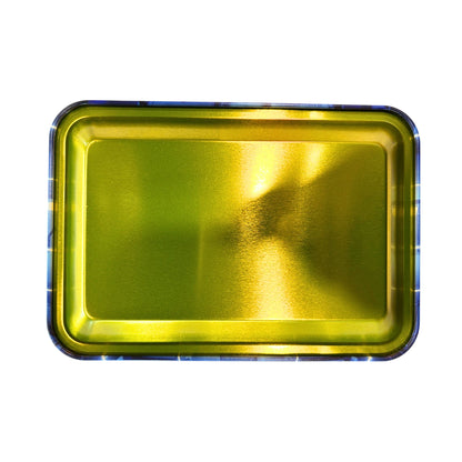 Small Metal Crushing Tray For Mixing Herbs  | Travel-Friendly Rolling Tray For Tobacco
