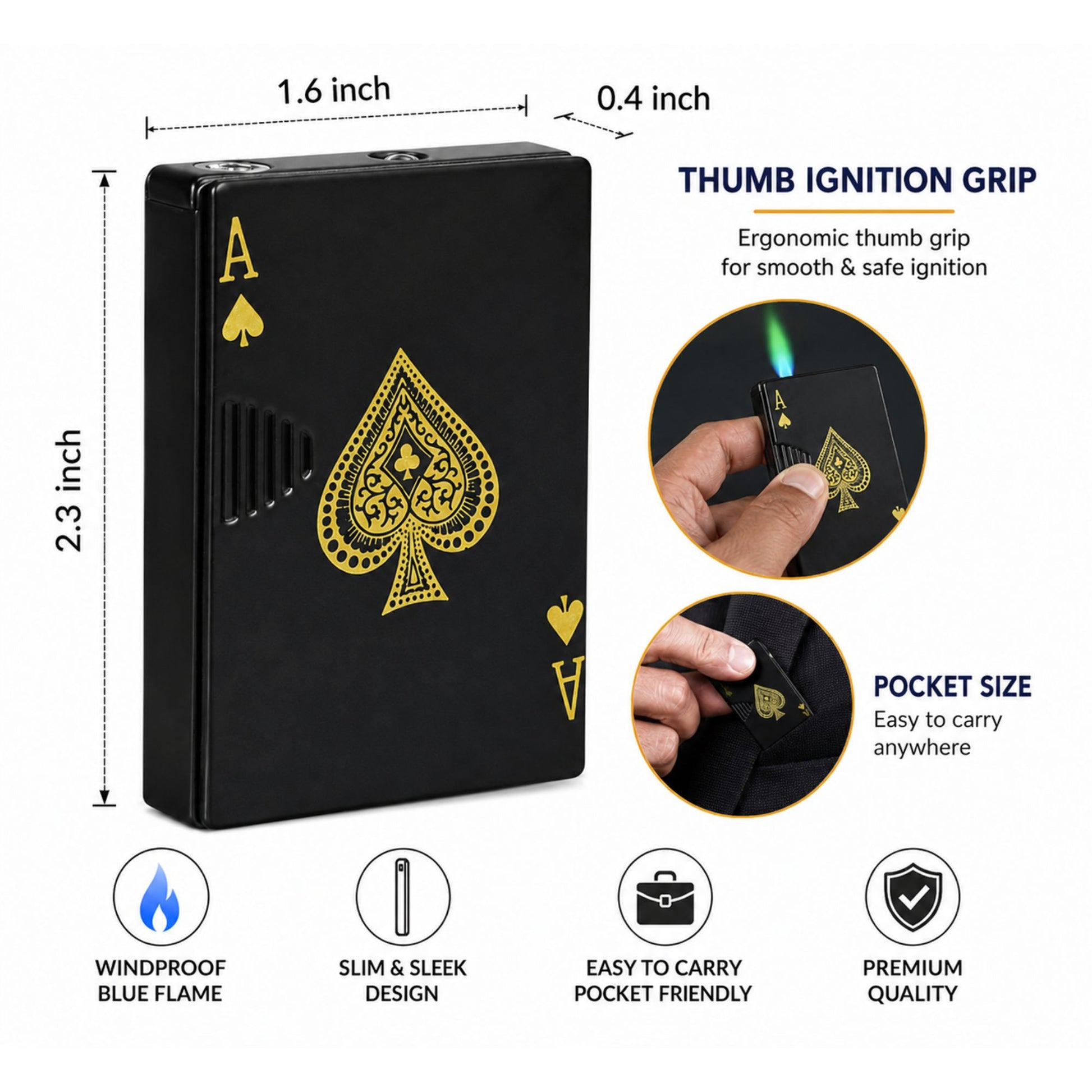Playing Card Ace Lighter 