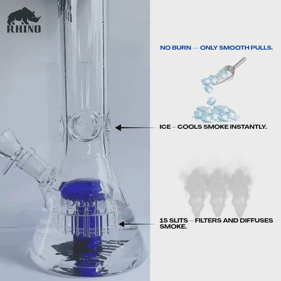 12-Inch Percolator Glass Bong