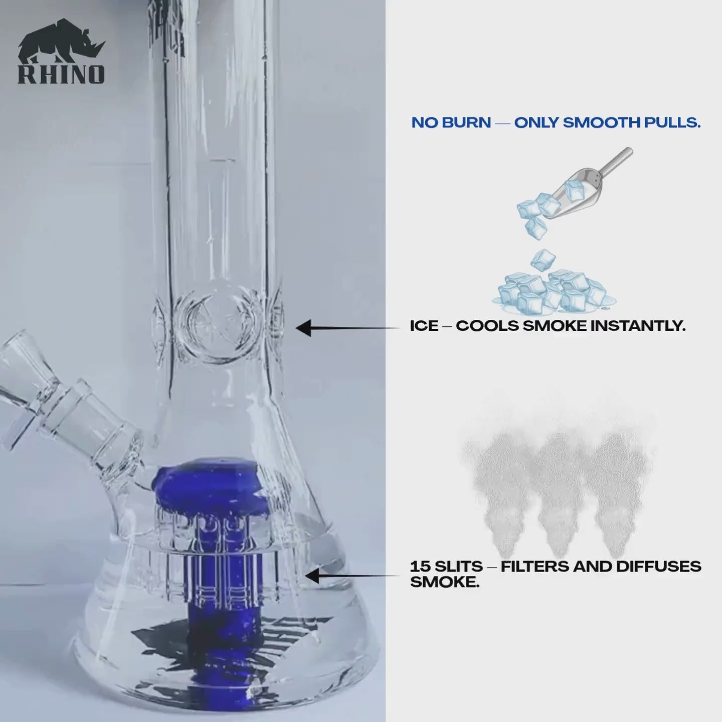 12-Inch Percolator Glass Bong