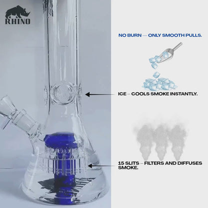 12-Inch Percolator Glass Bong