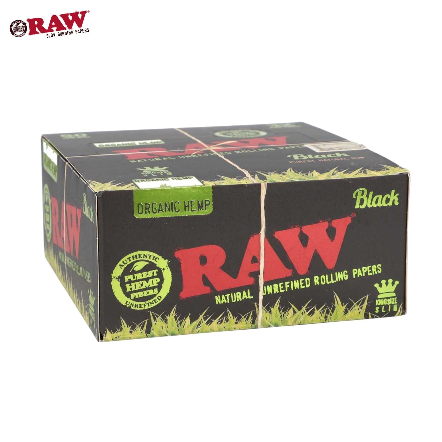 Raw Black Organic Hemp King Size Bokklet  Full Box