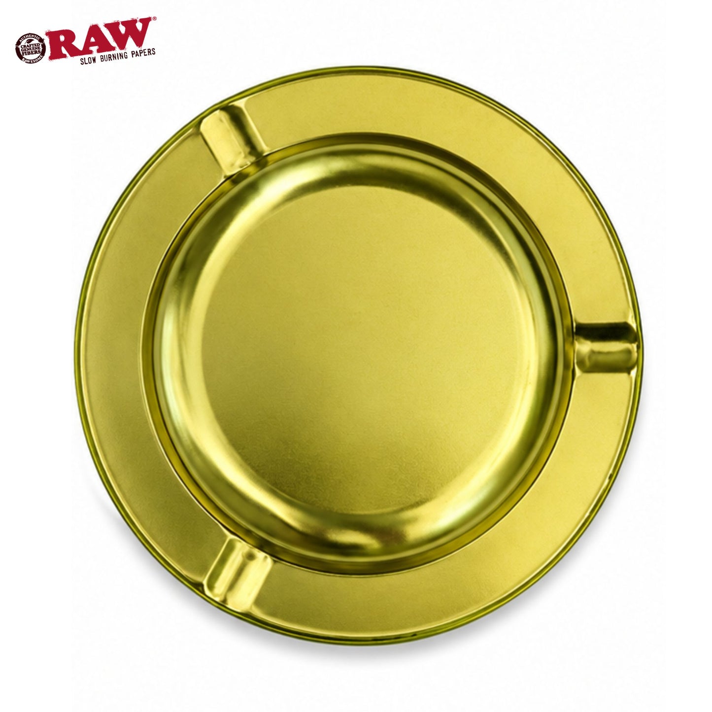 RAW Emerald Metal Ashtray - Back View