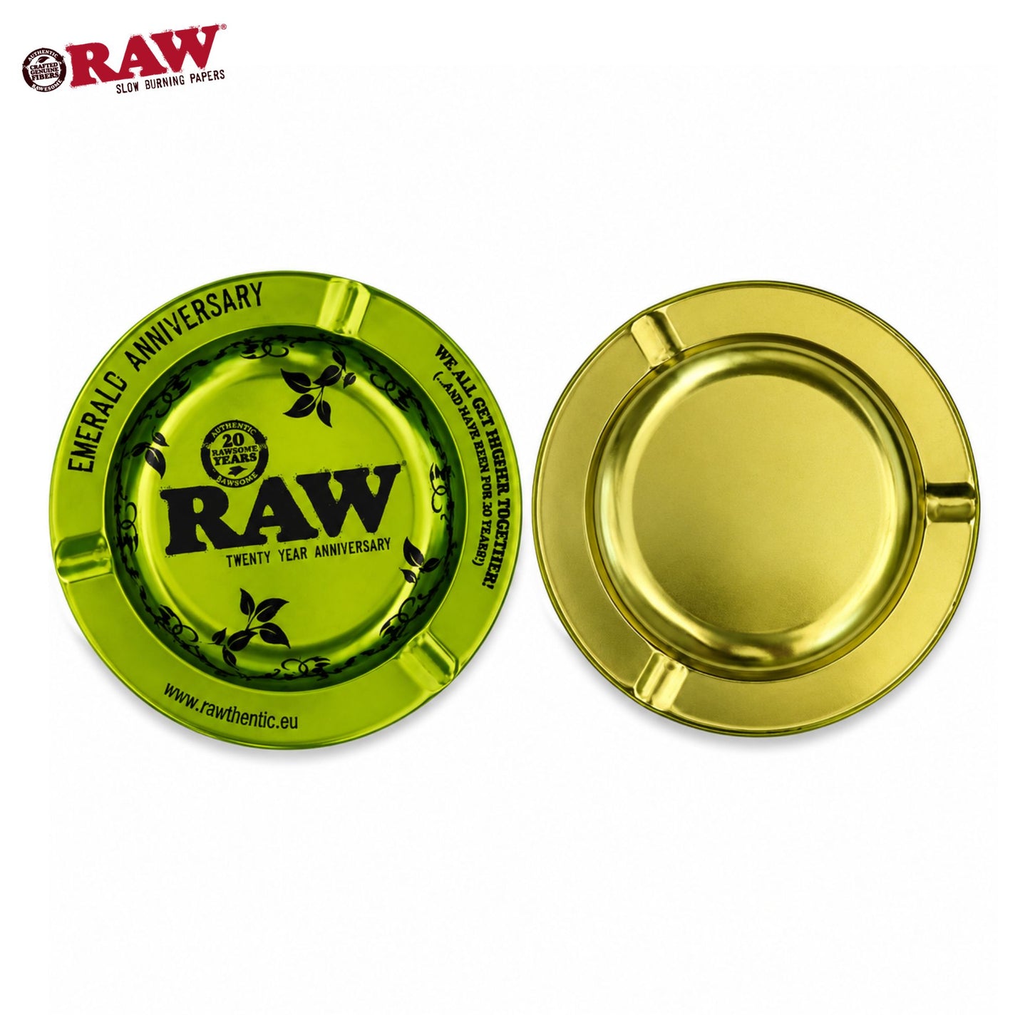 RAW Emerald Green Metal Ashtray
