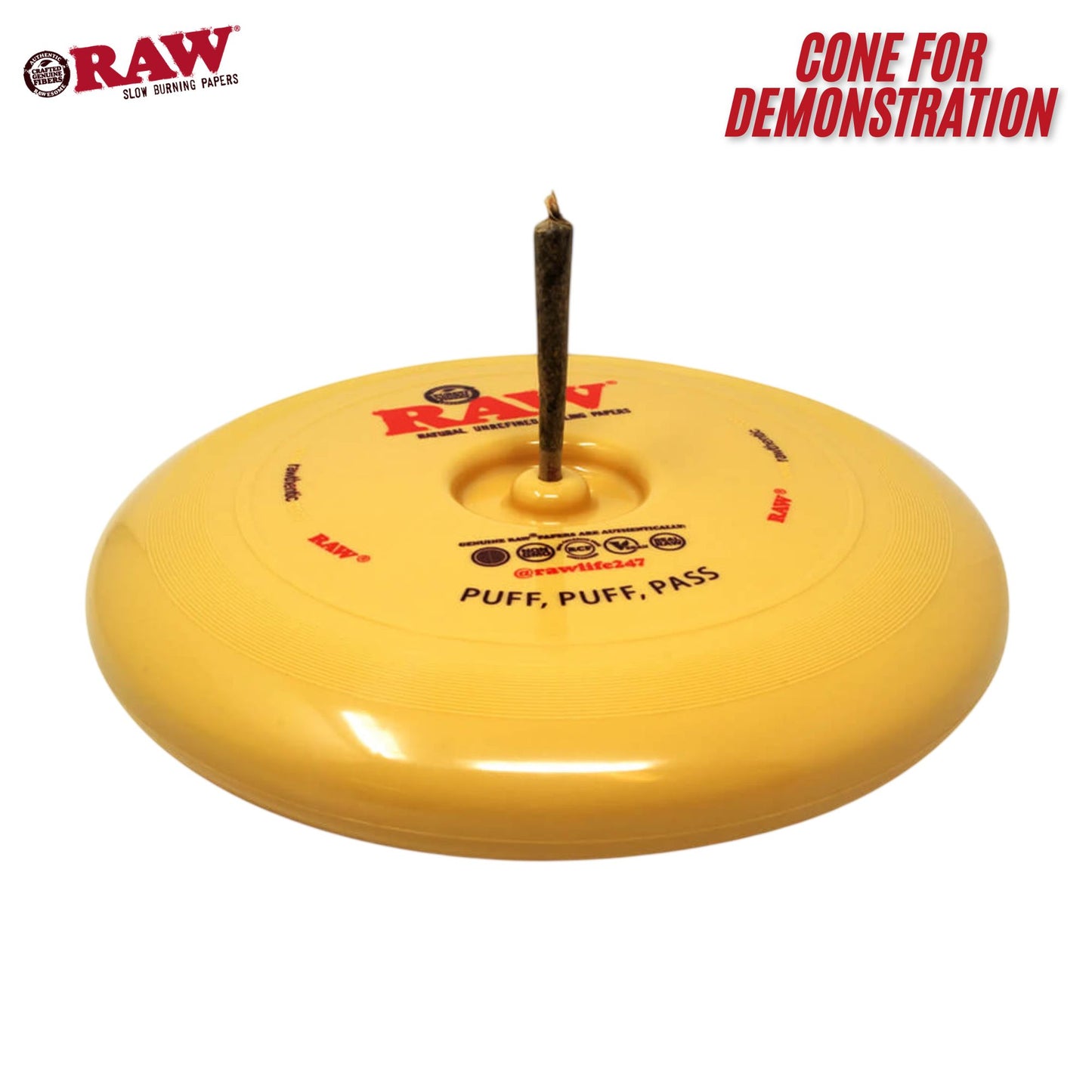 Raw Frisbee Flying Disc With Cone Holder 
