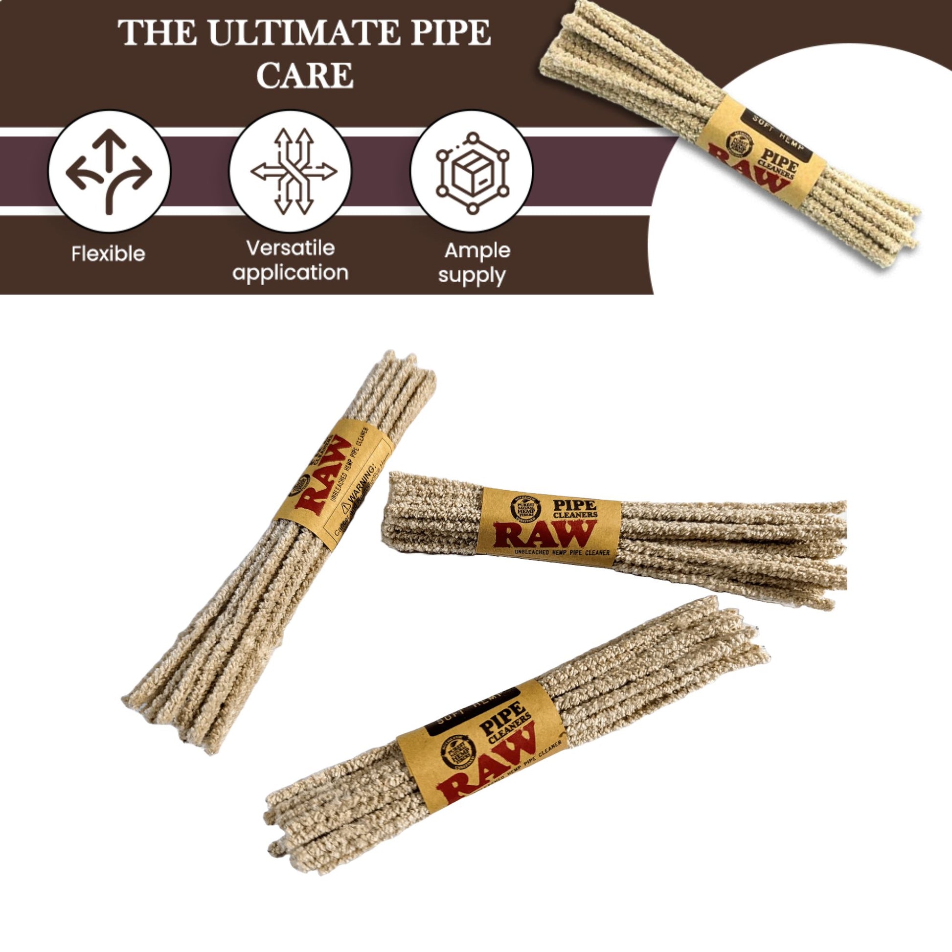 Raw Pipe Cleaners - 24 Bundle