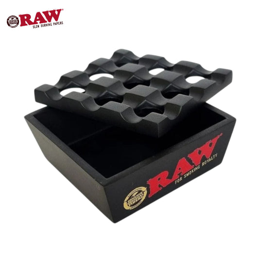 Raw Regal Windproof Ashtray | Table Top Design With 9 Grid Lid