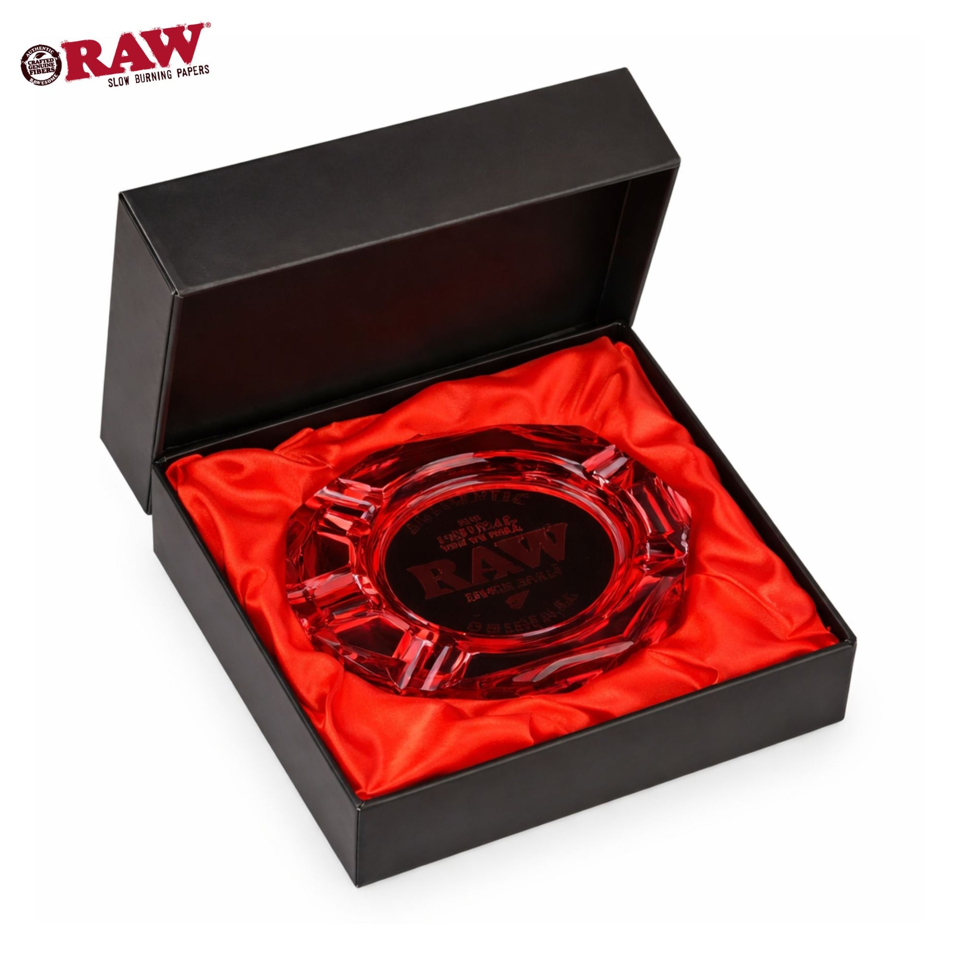 Raw Ruby Glass Cigar Ashtray
