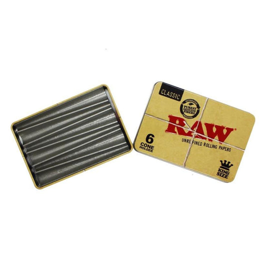 RAW Tin Case for 6 Cones Open