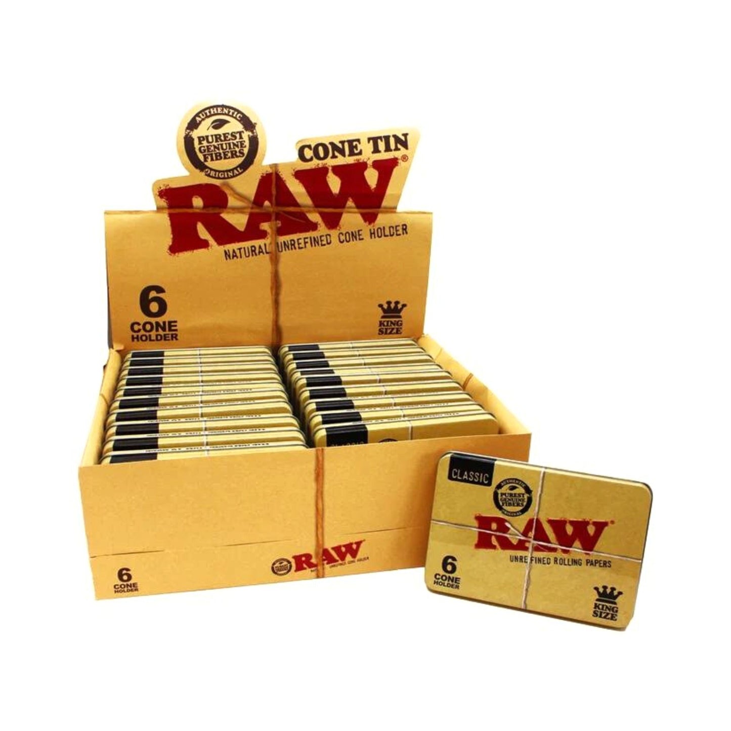 RAW Tin Case for 6 Cones Box