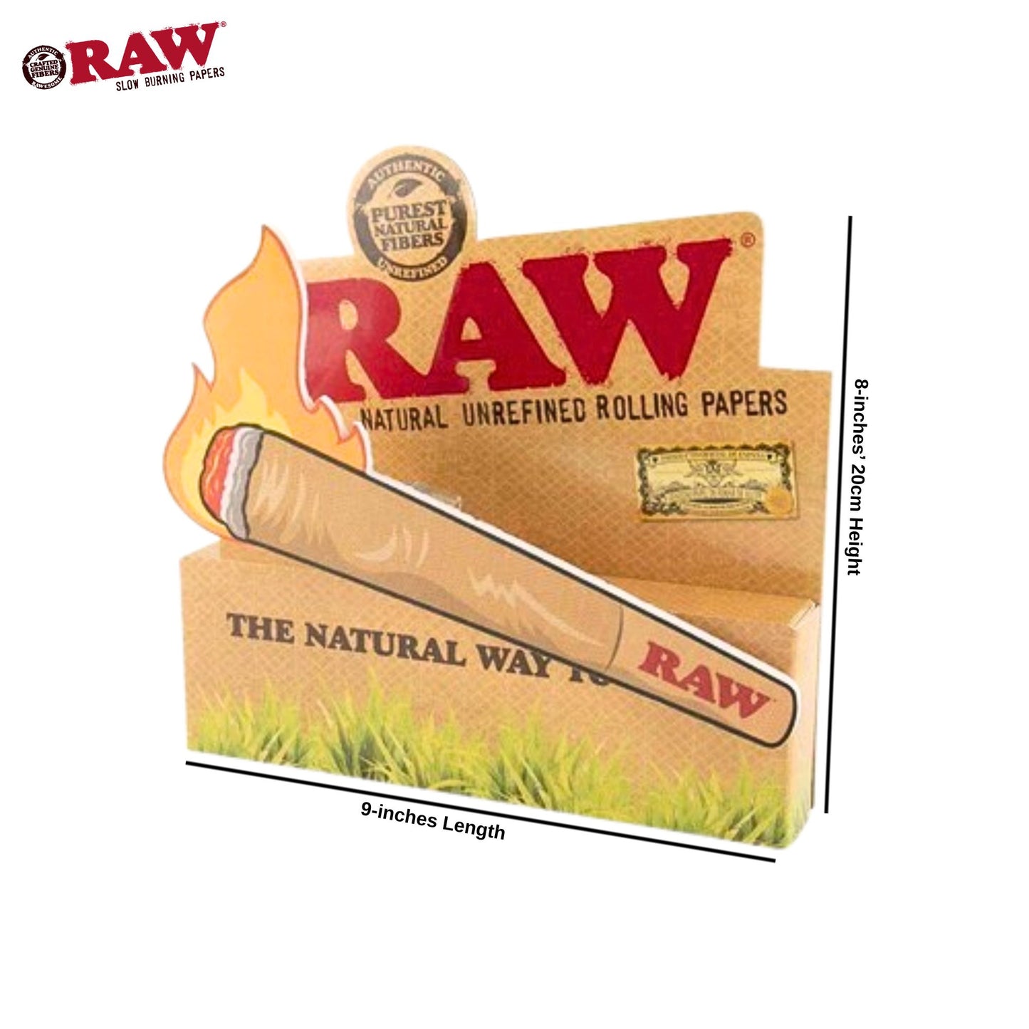 Raw Wobbler Display Sign |  Moving RAW Cone Showcase