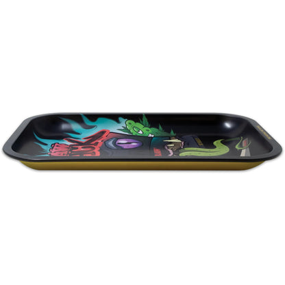 RAW Matte Black Monster Metal Rolling Tray - Small