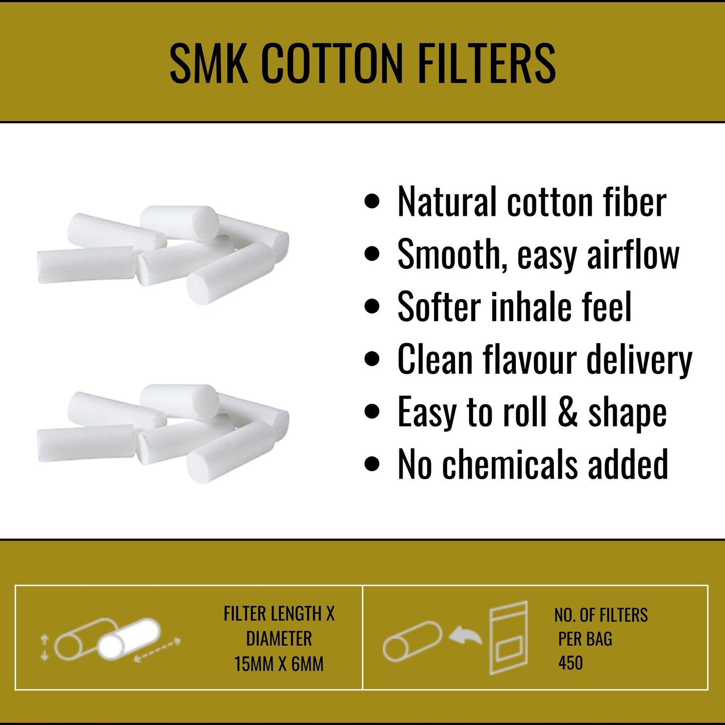 Smk Cotton Slim Filter