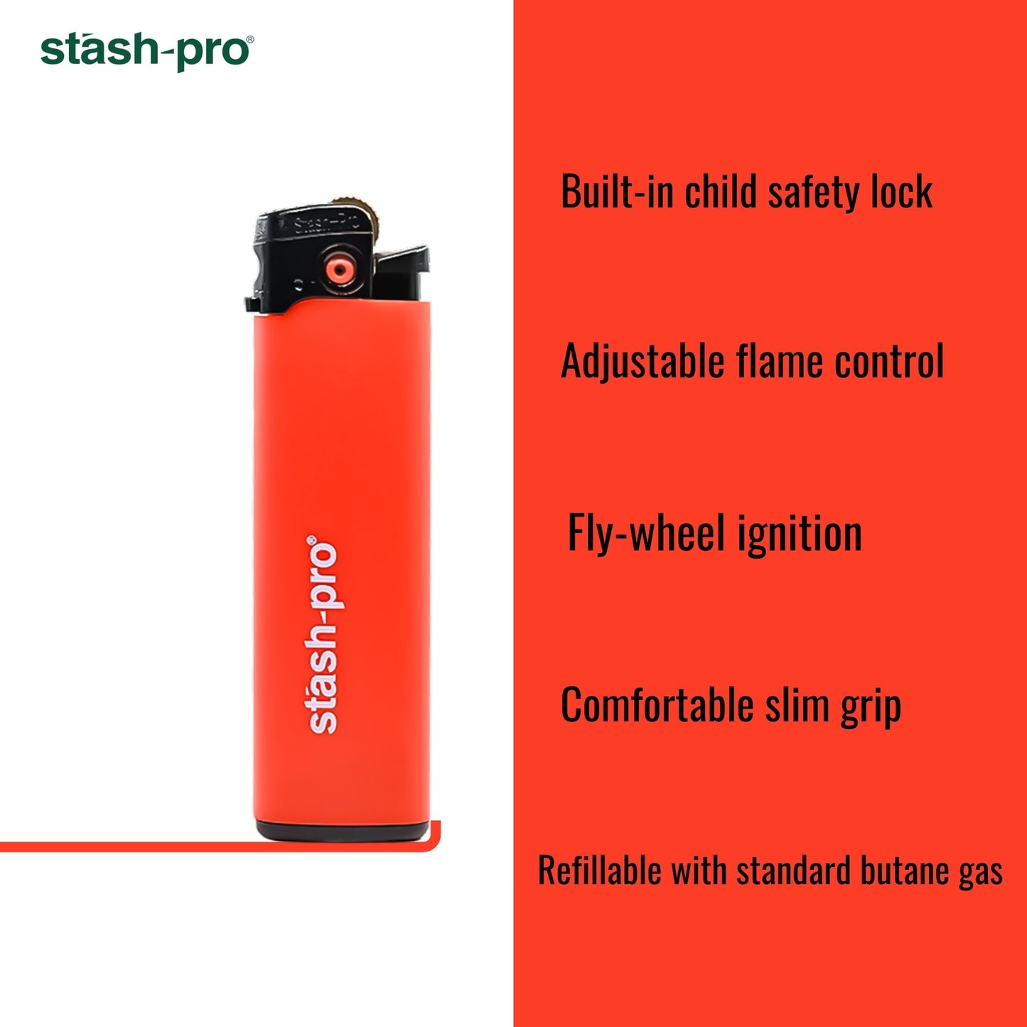 Stash Pro Spark Lighter - Red