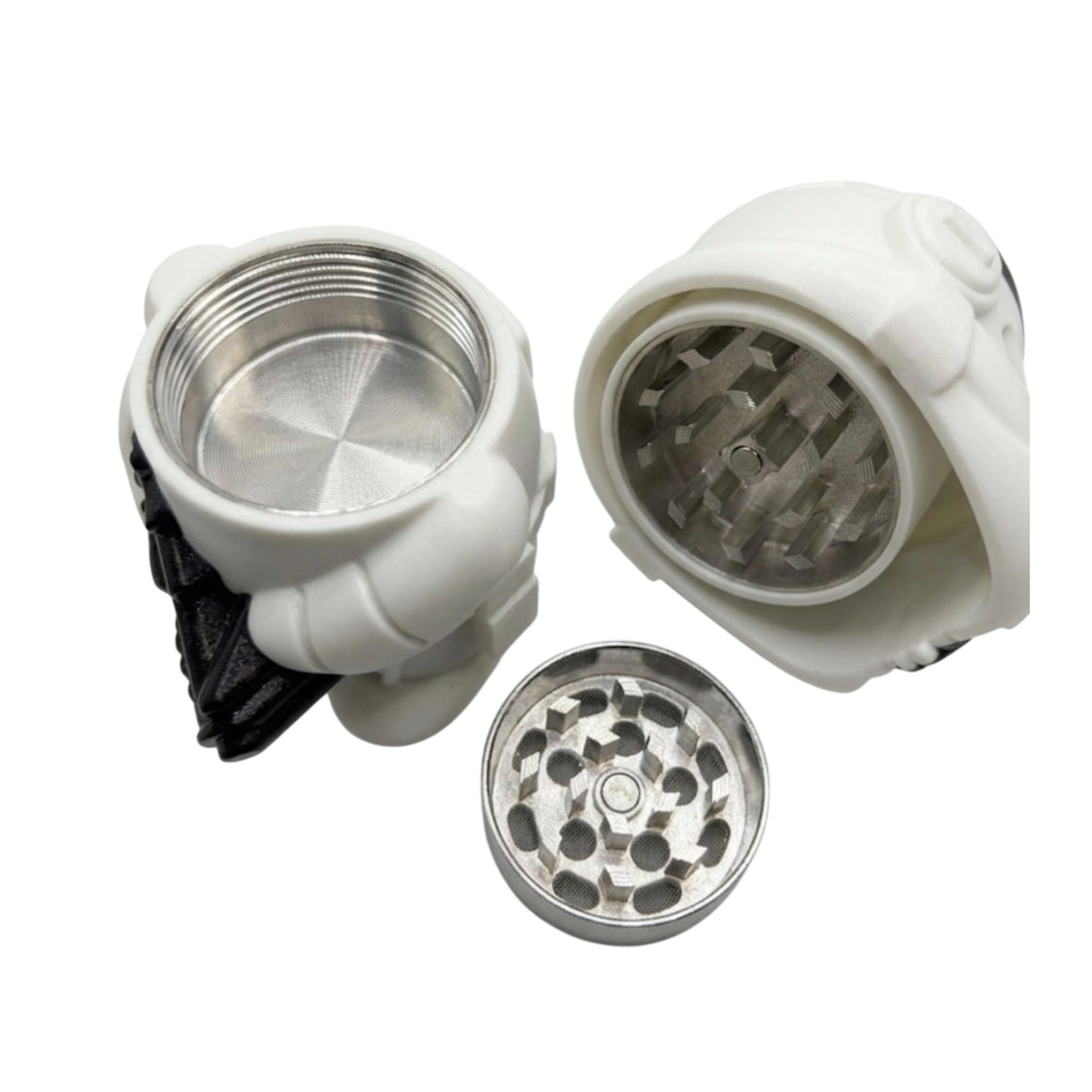 3 part 2 compartments acrylic herb crusher 