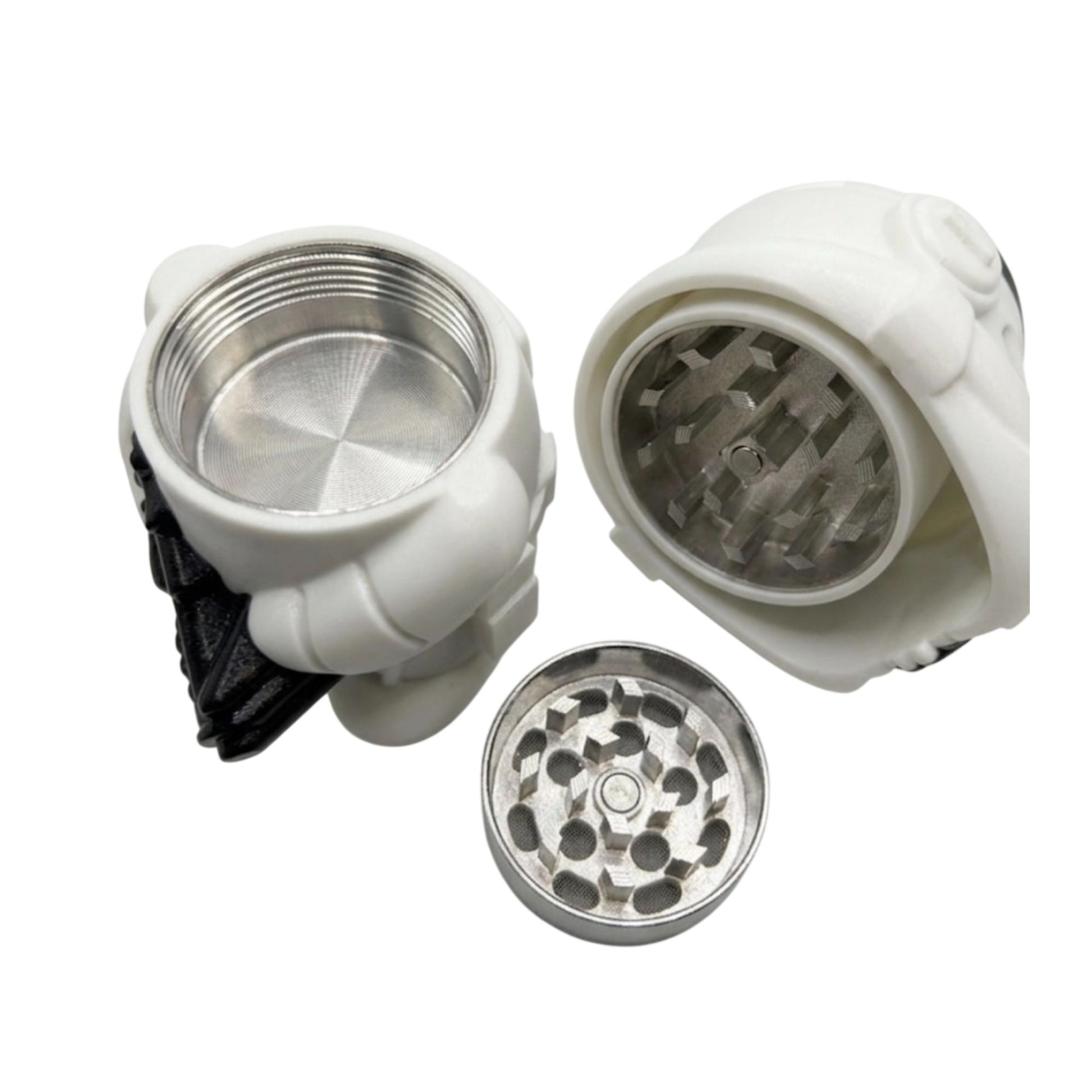 3 part 2 compartments acrylic herb crusher 