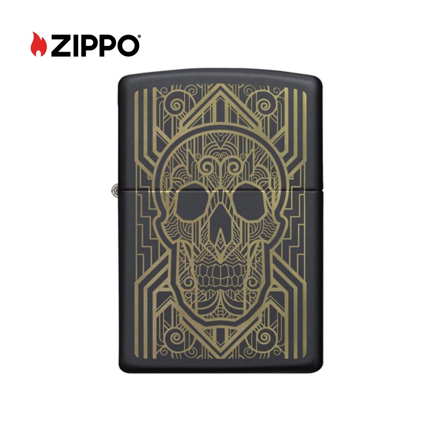 ZIPPO Art Deco Skull Design Windproof Lighter