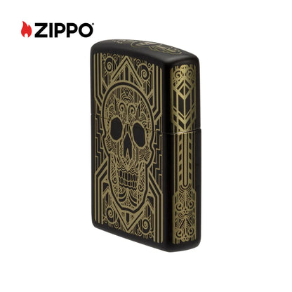 ZIPPO Art Deco Skull Design Windproof Lighter