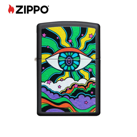 ZIPPO Black Light Eye Design Windproof Lighter
