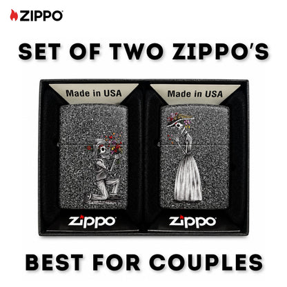 Zippo Couple Lighter For Gift - Set of 2