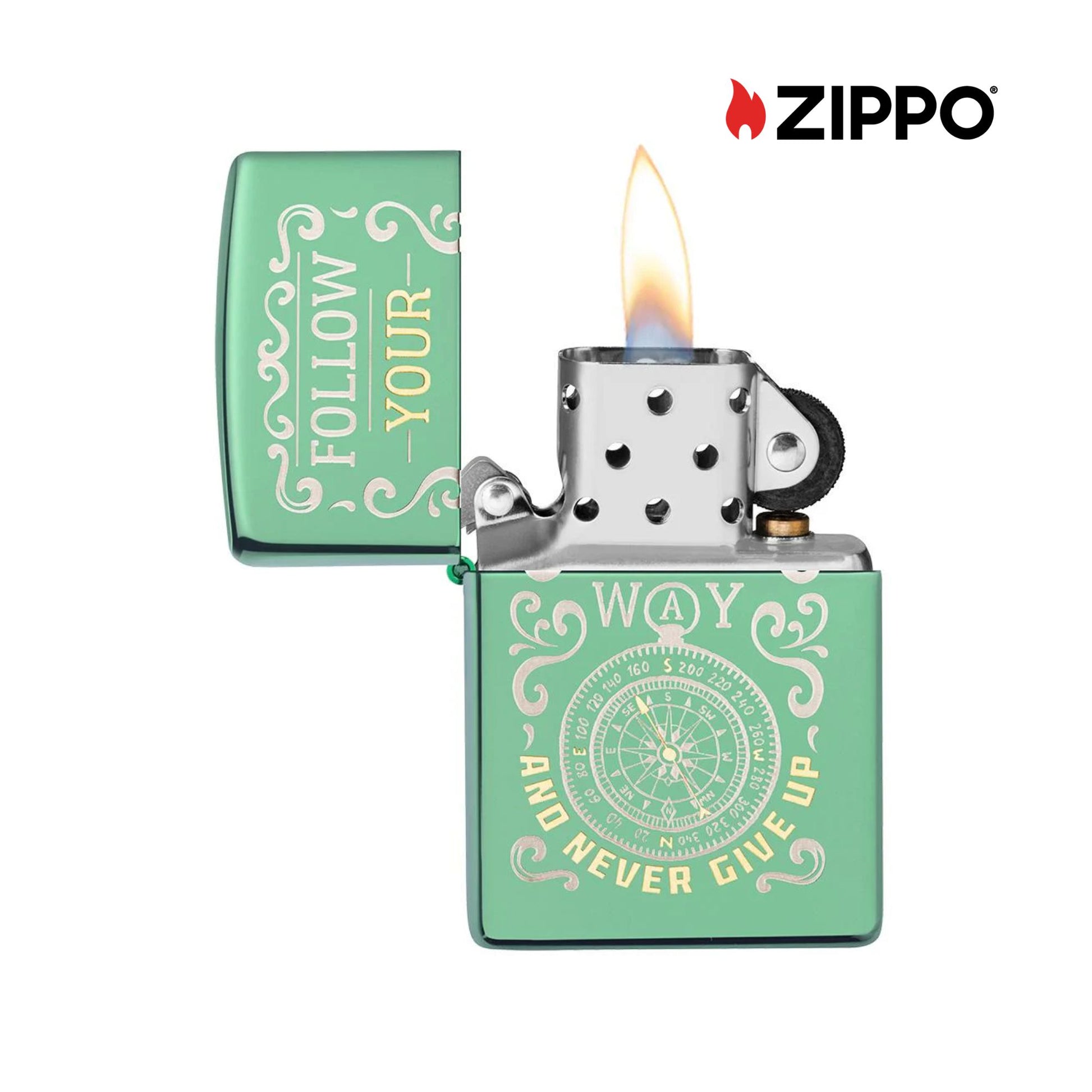 ZIPPO Follow Your Way Design Windproof Lighter