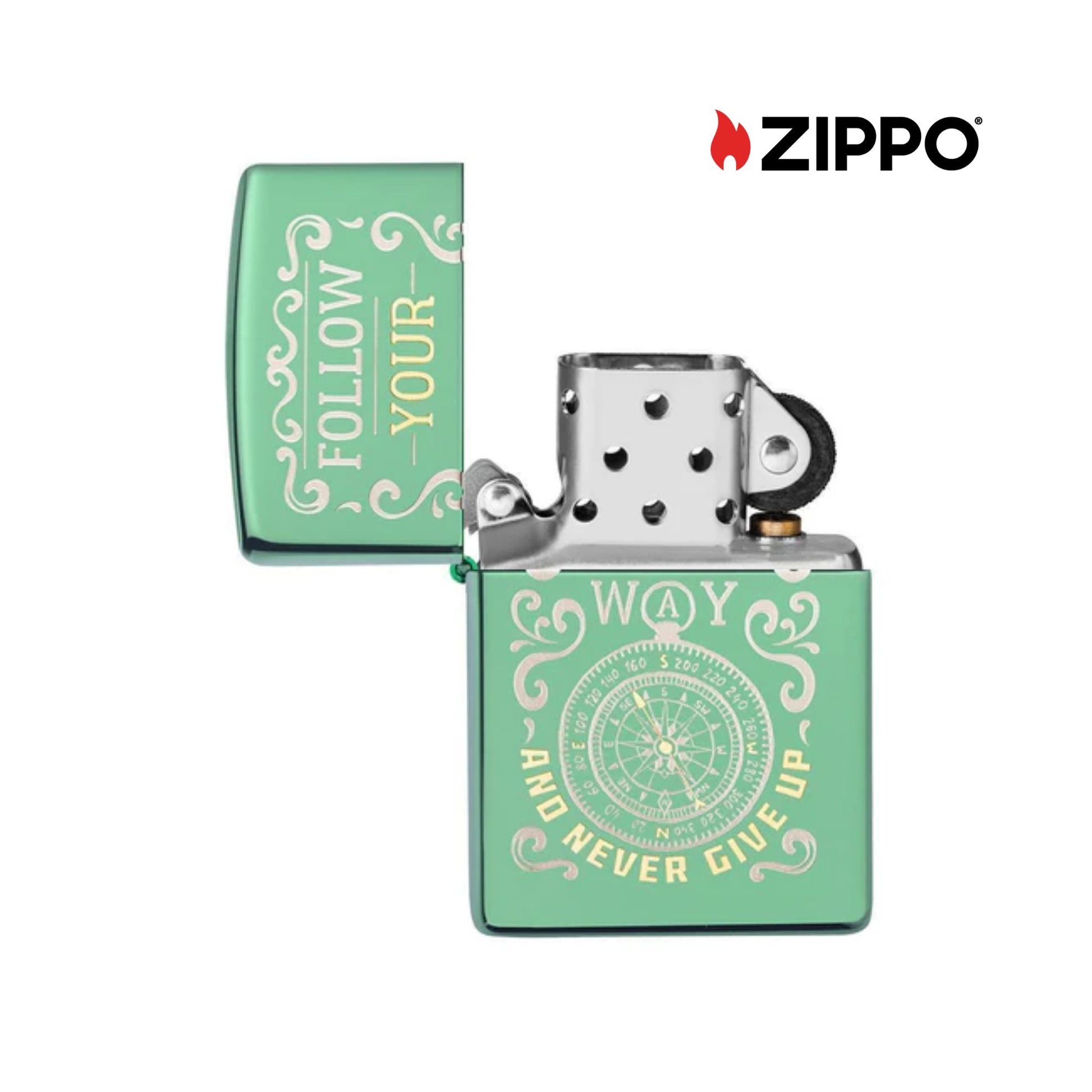 ZIPPO Follow Your Way Design Windproof Lighter
