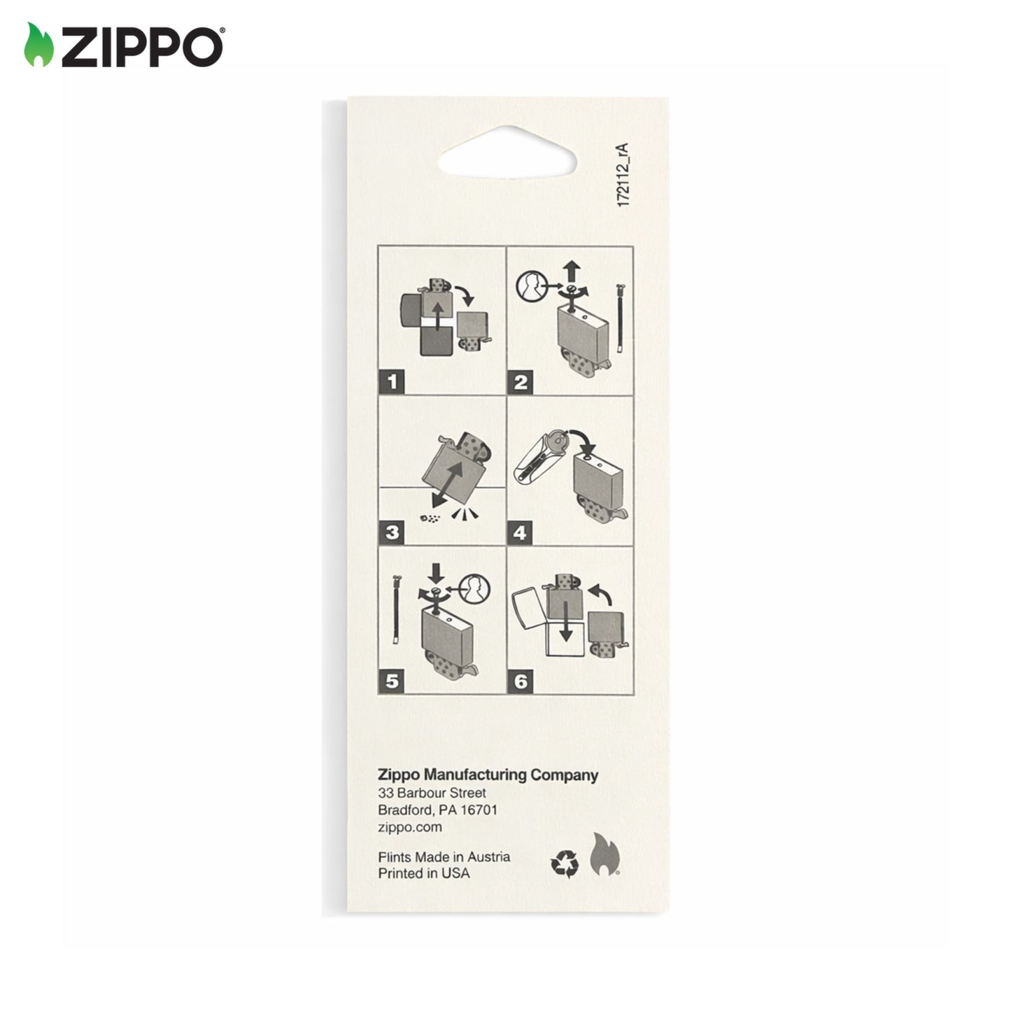 zippo original flint