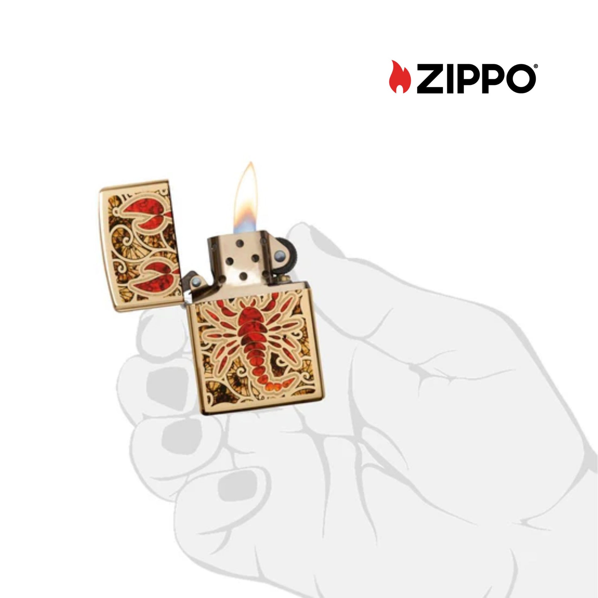 ZIPPO Scorpion Shell Windproof Lighter