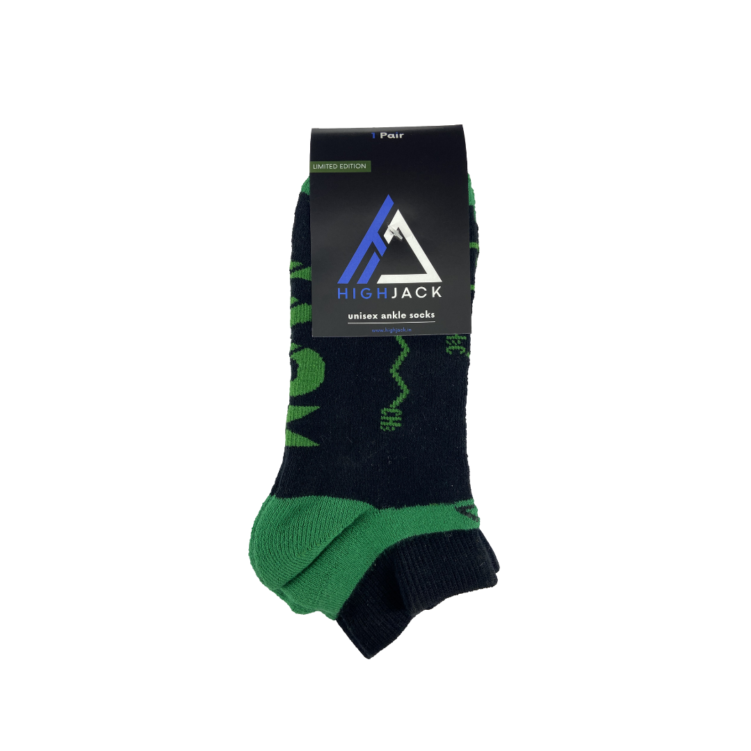 Limited Edition Unisex Ankle Socks-THC Molecule - HighJack